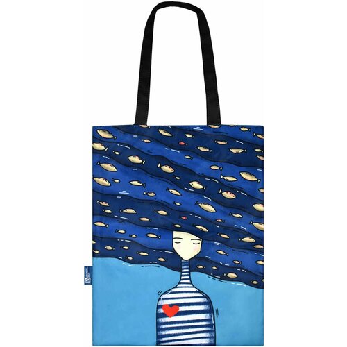 женская сумка-шоперы феникс+, синяя