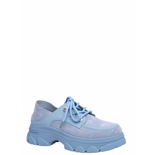 женские ботинки на платформе milana, голубые