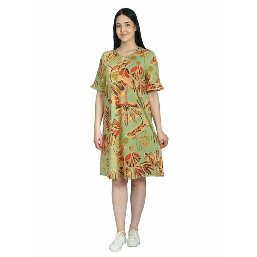 женское платье мини alfa collection, зеленое