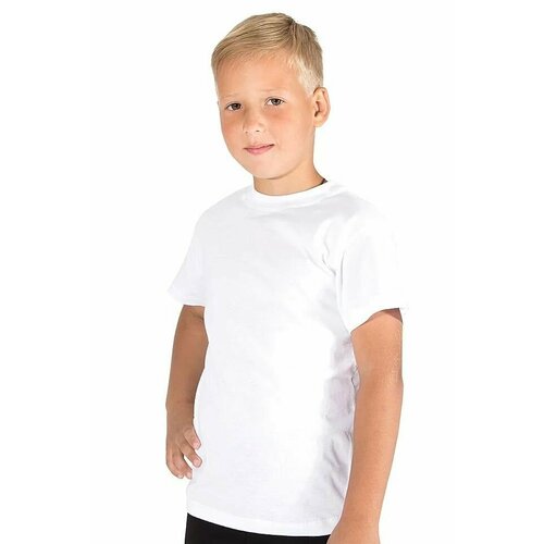 футболка basia для мальчика, белая