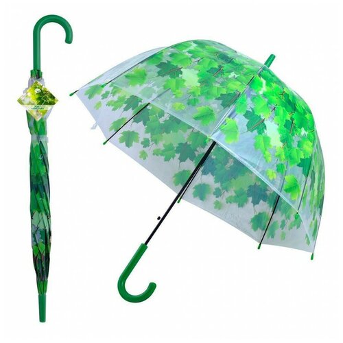 женский зонт мультидом, зеленый