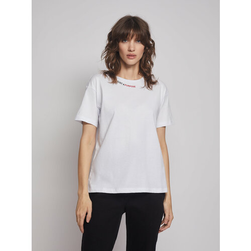 женская футболка с коротким рукавом zolla, белая
