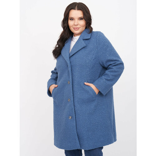 женское шерстяное пальто zory, синее