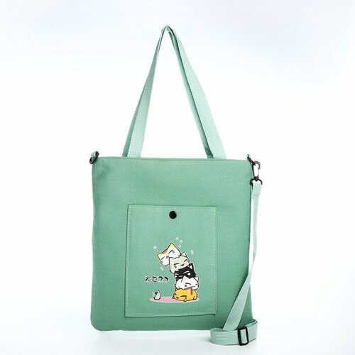женская сумка-шоперы китай, зеленая