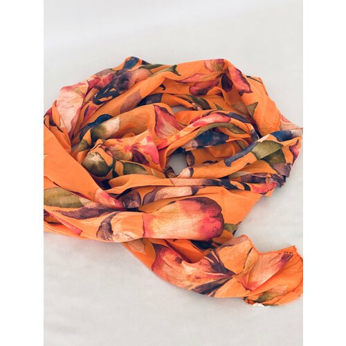 женский шарф girandola, оранжевый