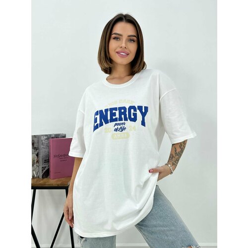 женская футболка с рисунком модная галактика, белая