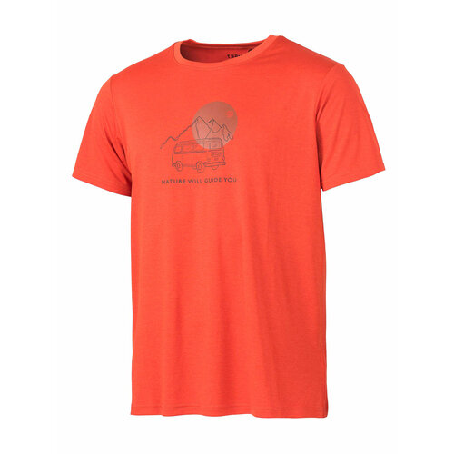 мужская футболка с принтом ternua, оранжевая