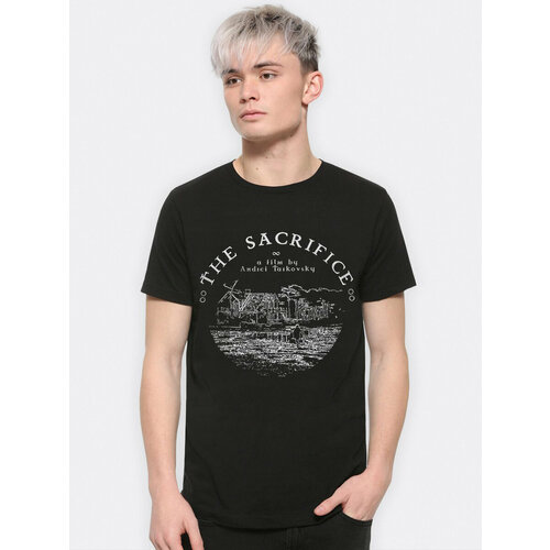 мужская футболка с принтом dreamatorium, черная