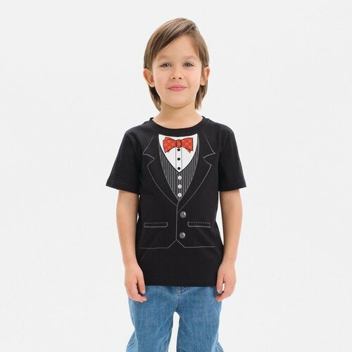 футболка с длинным рукавом kaftan для мальчика, черная