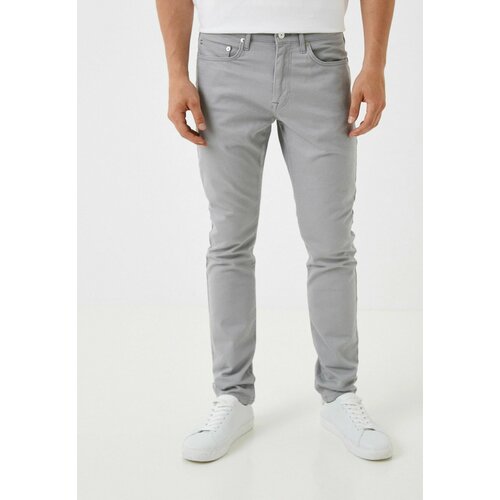 мужские зауженные джинсы lacoste, серые
