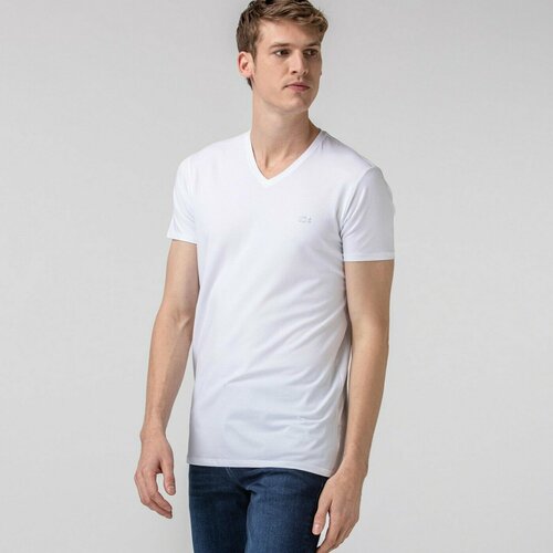 мужская футболка lacoste, белая