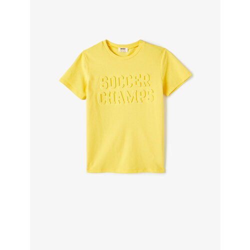 футболка koton для мальчика, желтая