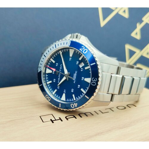 мужские часы hamilton, синие