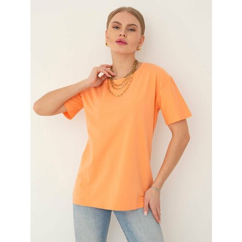 женская футболка soda, оранжевая