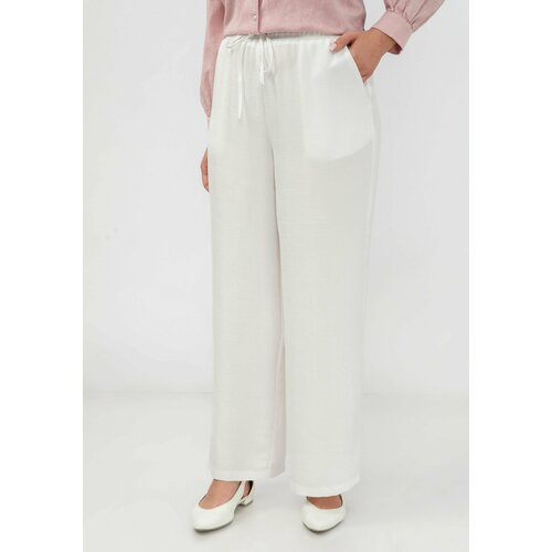 женские брюки с высокой посадкой frida, белые