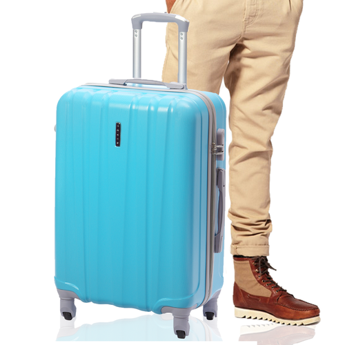 мужской чемодан tevin, голубой
