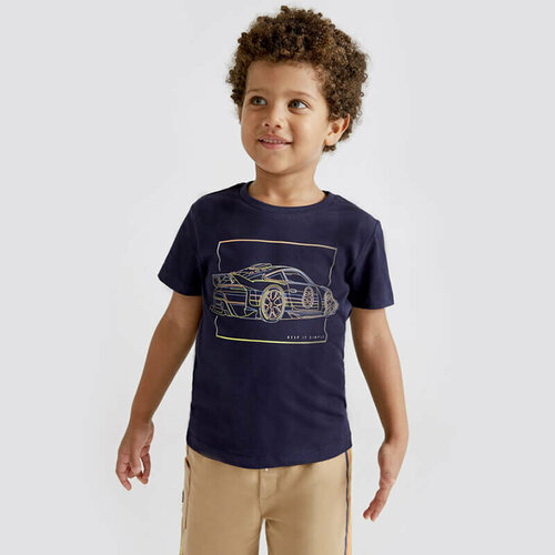 футболка с коротким рукавом mayoral для мальчика, синяя