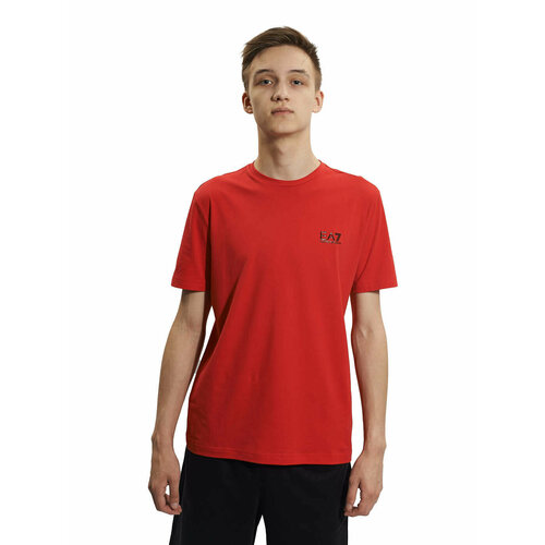 мужская футболка с коротким рукавом ea7, красная