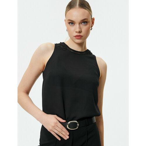 женская джинсовые блузка koton, черная