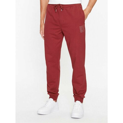 мужские брюки hugo, бордовые