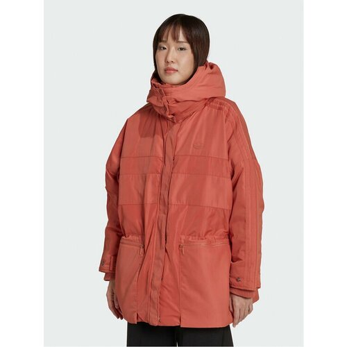 женская куртка adidas, оранжевая