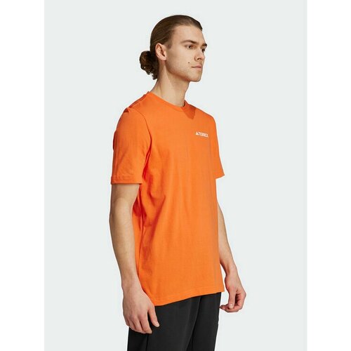 мужская футболка adidas, оранжевая