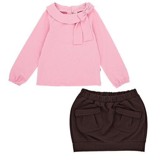 блузка mini maxi для девочки, розовая