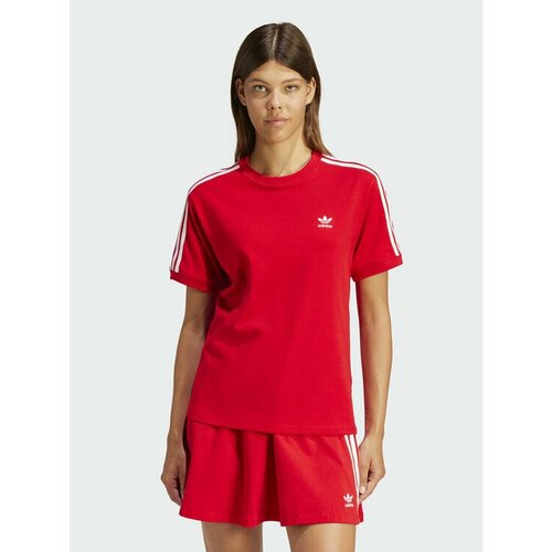 женская футболка adidas, красная