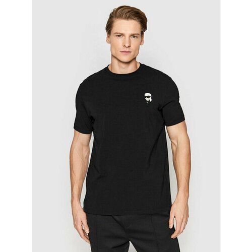 мужская футболка karl lagerfeld, черная