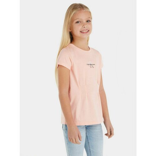 футболка calvin klein для мальчика, розовая