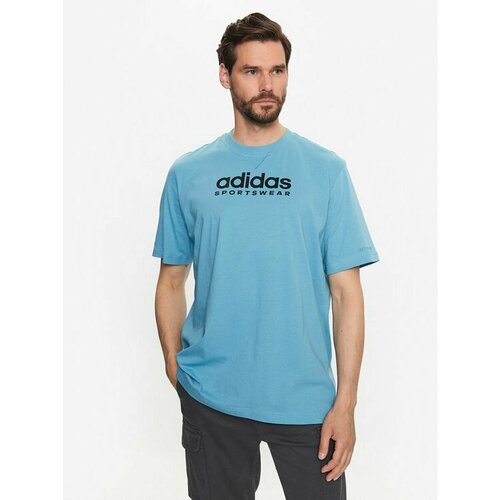 мужская футболка adidas, голубая