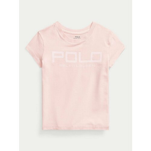 футболка polo ralph lauren для девочки, розовая
