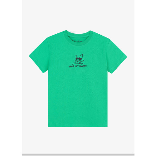 футболка с коротким рукавом funday для мальчика, зеленая