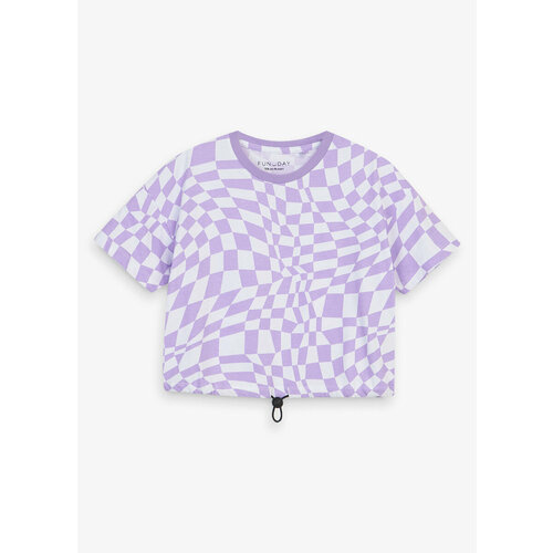 футболка с коротким рукавом funday для девочки, фиолетовая