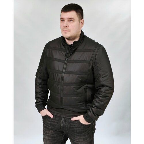 мужская куртка бомбер euro classic, черная