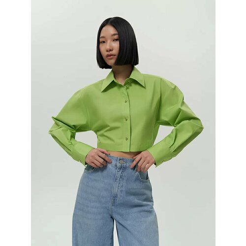 женская свободные рубашка calista, зеленая