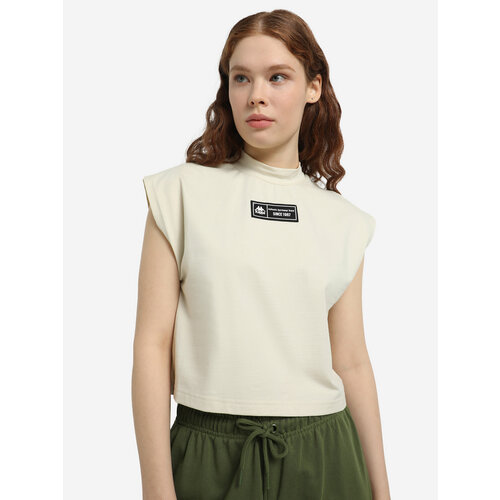 женская футболка с коротким рукавом kappa, белая