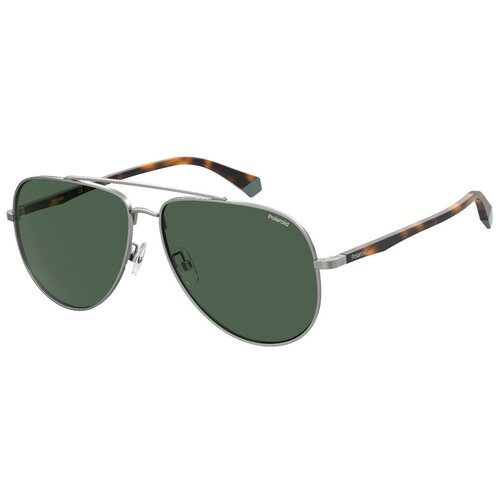 мужские авиаторы солнцезащитные очки polaroid, серебряные