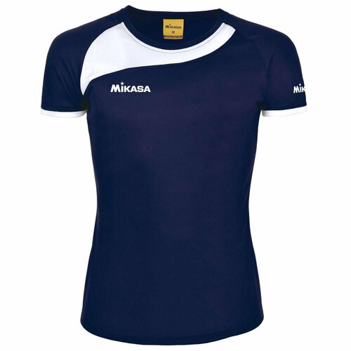 женская спортивные футболка mikasa, синяя