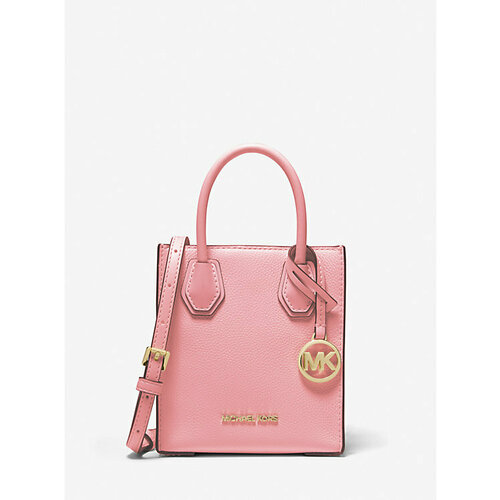 женская кожаные сумка michael kors, розовая