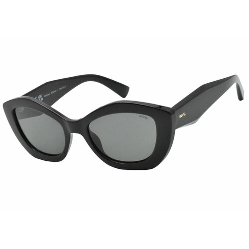 женские солнцезащитные очки кошачьи глаза invu, черные