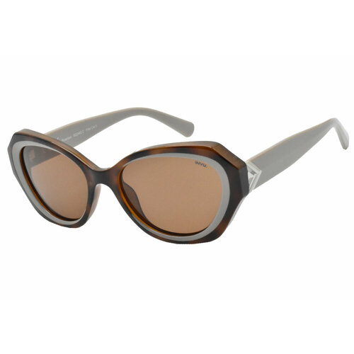 женские солнцезащитные очки invu, коричневые