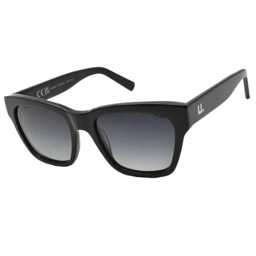женские квадратные солнцезащитные очки invu, черные
