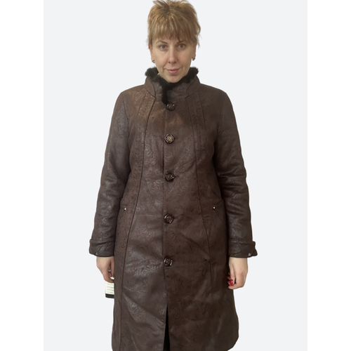 женское пальто без бренда, коричневое