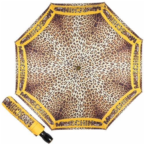 женский складные зонт moschino, желтый