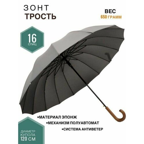 мужской зонт-трости diniya, черный