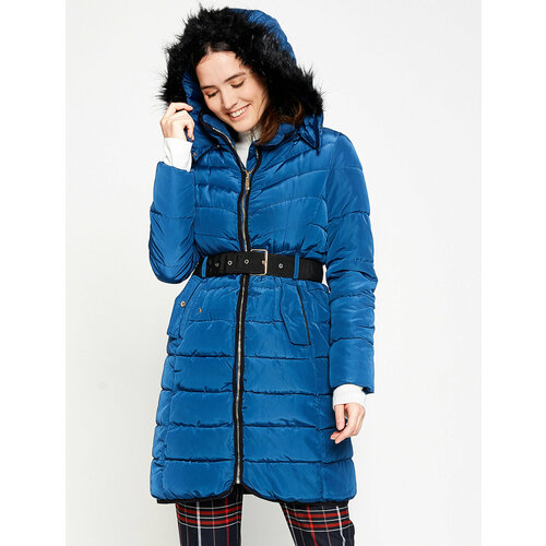 женское пальто koton, синее