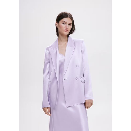 женский классические пиджак mango, фиолетовый