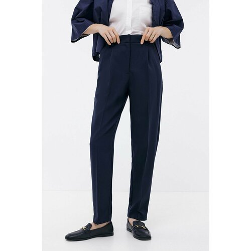 женские зауженные брюки baon, синие