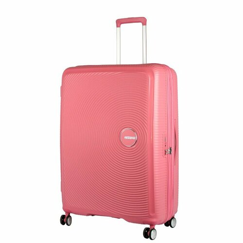 женский чемодан american tourister, розовый